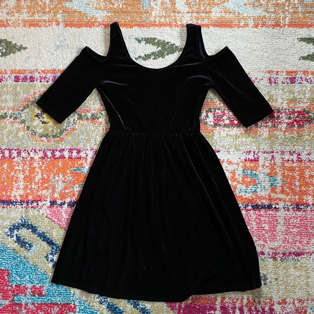 ▪️TIC TOC BLACK VELVET DRESS▪️